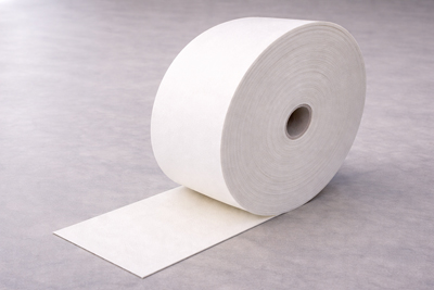 Roll of flatwork ironer belt material