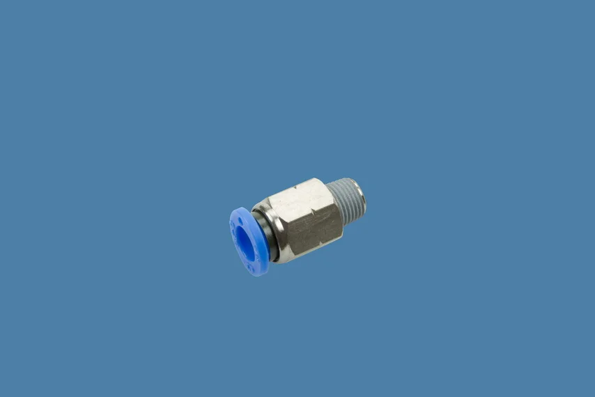 Thermopatch SPA22030-73 pneumatic straight fitting, 1/8 inch × 8 mm